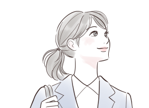 就職活動をする女性
