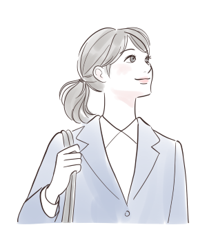 就職活動している女性