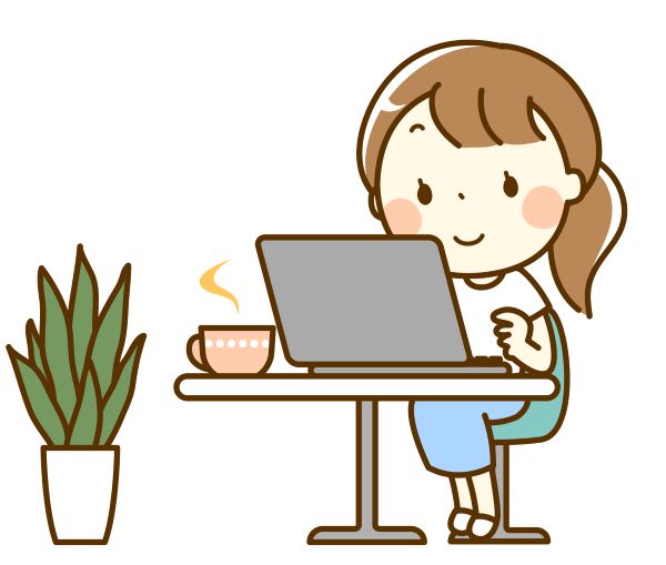 就労移行支援で学習する女性
