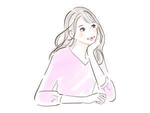 考えている女性