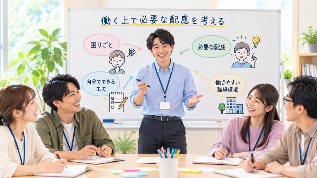 働く上で必要な「配慮」を考える ― 「できない」を「どうすれば働けるか」に変える自己理解プログラム